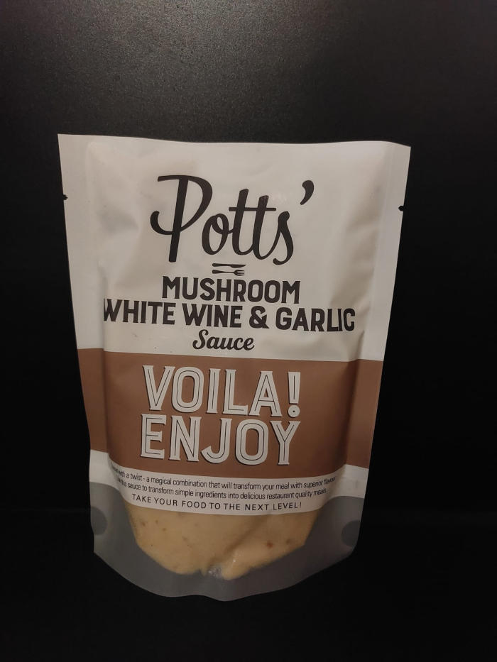 The Surrey Butchers: Potts - Mushroom, White Wine & Garlic Sauce - 250g